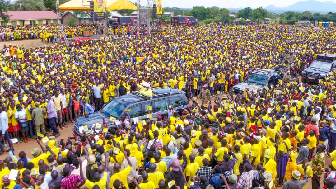 President Museveni Receives a Heroic Welcome in Kotido, Reaffirms Commitment to Karamoja’s Transformation